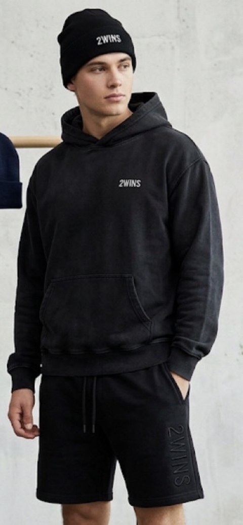 Core Hoodie in Washed Black